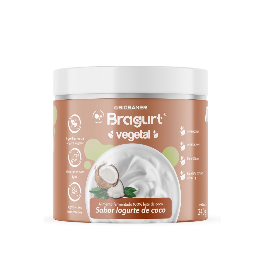 Iogurte Vegetal de Coco Fermentado Sem Lactose 240g Bragurt