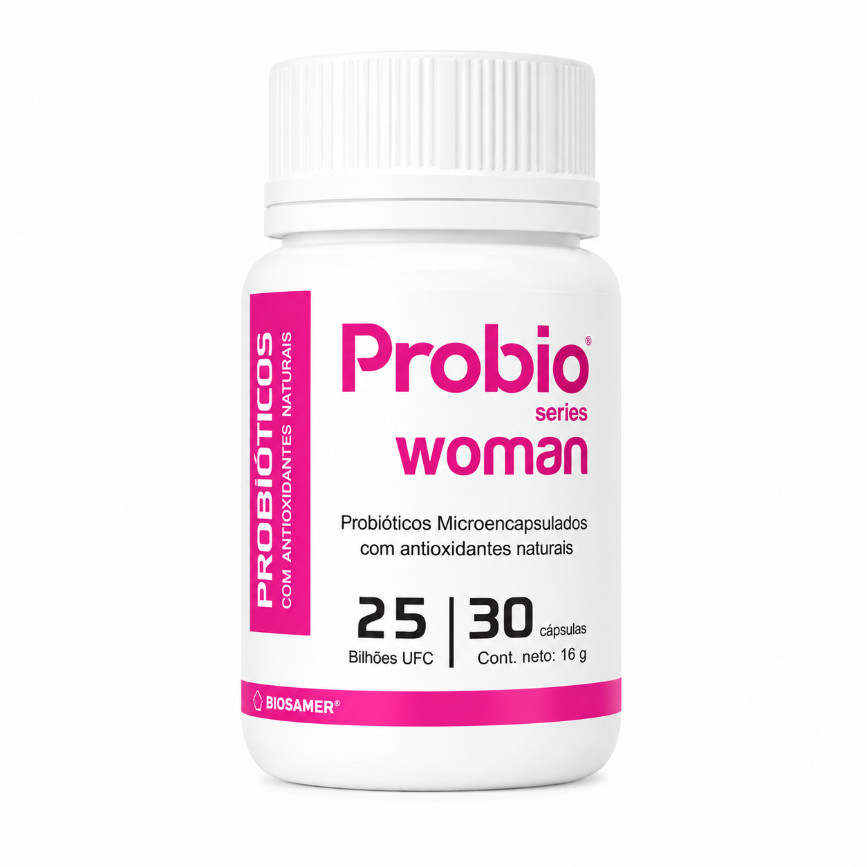 Probiótico Woman 25BI CFU: Probióticos + Frutos vermelhos - 30 Capsulas (1 mes)
