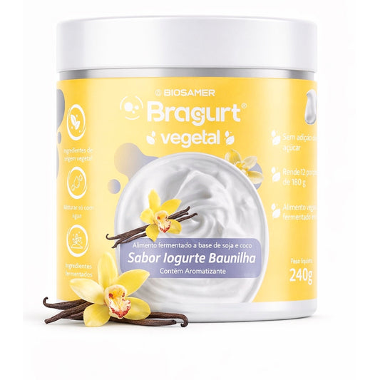 Bragurt Iogurte Vegetal Fermentado Sabor Baunilha – 240g